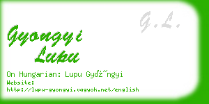 gyongyi lupu business card